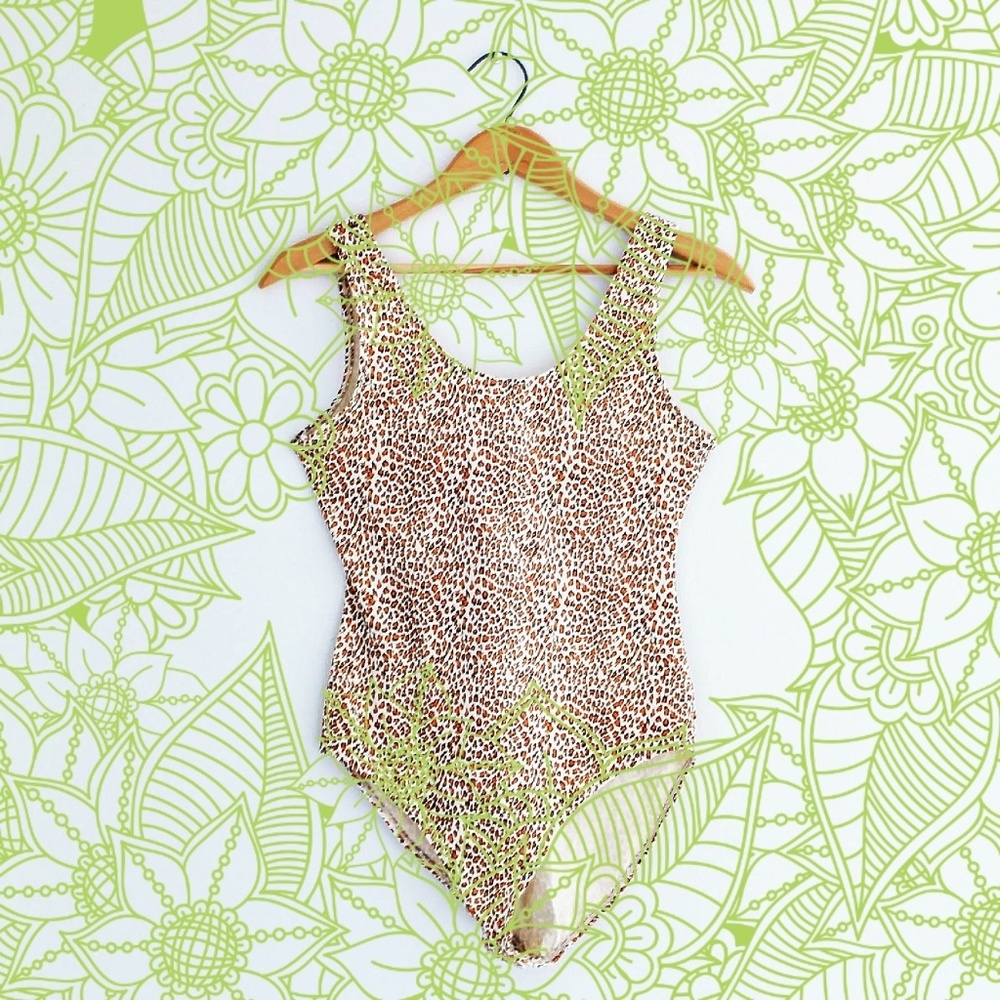 Vintage leopard bodysuit